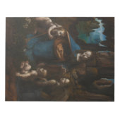 Bloc-note Vierge des Rochers, Vierge Marie, Jésus, Jean (Devant)