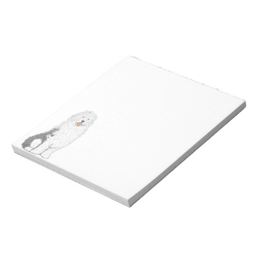 Bloc-note Vieux Anglais Sheep Chien Note Pad (Tourné)