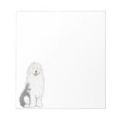 Bloc-note Vieux Anglais Sheep Chien Note Pad (Devant)