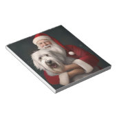 Bloc-note Vieux chien de berger anglais avec Festin du Père  (Incliné)