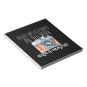 Bloc-note Vieux Homme Avec Caméra (Incliné)