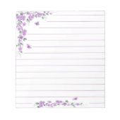 Bloc-note Vigne violette fleurie (Devant)