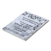 Bloc-note Vignes gothiques et Château Sweet 16 Invitation (Tourné)