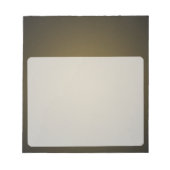 Bloc-note Vignette granuleuse marron et noir tendance (Devant)
