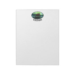 Bloc-note Viking Ship And Northern Lights