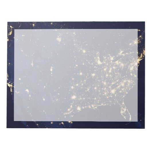 Bloc-note Ville Des États-Unis La Nuit. (Devant)