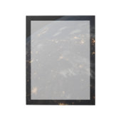 Bloc-note Ville Lumière La Nuit Sur La Planète Terre (Tourné)