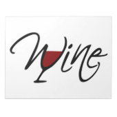 BLOC-NOTE VIN (Devant)