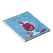 Bloc-note Vin chaud d'hiver (Incliné)
