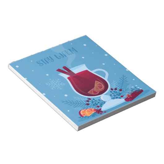 Bloc-note Vin chaud d'hiver (Incliné)