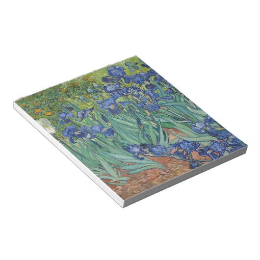 Bloc-note Vincent Van Gogh Irises Peinture Fleurs Oeuvre d'a (Incliné)