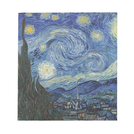 Bloc-note Vincent van Gogh | La Nuit étoilée, juin 1889 (Devant)