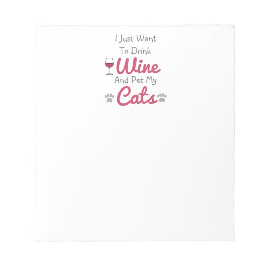 Bloc-note Vins et chats (Devant)