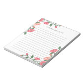 Bloc-note Vins Floraux Roses Vides - Lins (Tourné)