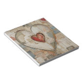 Bloc-note Vintage Abstract Hearts - Note Pad (Incliné)
