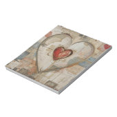 Bloc-note Vintage Abstract Hearts - Note Pad (Tourné)