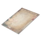 Bloc-note Vintage antique botanique abstraite éphémère (Incliné)