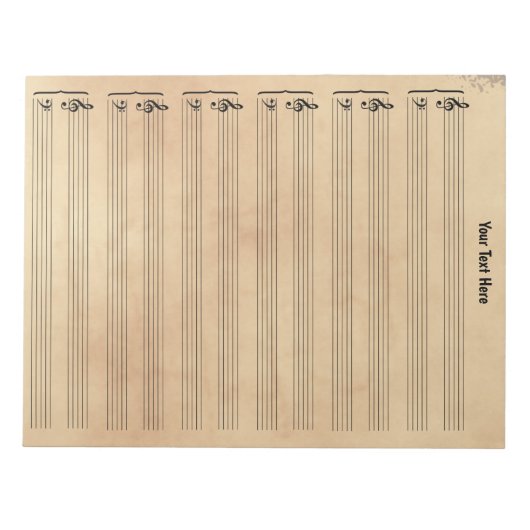 Bloc-note Vintage Antique Custom (Devant)