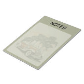 Bloc-note Vintage Classique Voiture Palmiers Notes (Incliné)