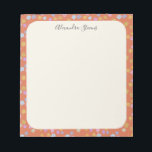 Bloc-note Vintage Cottagecore Boho Ditsy Floral Personnalisé<br><div class="desc">Vintage Cottagecore Boho Ditsy Floral Bloc-notes personnalisé</div>