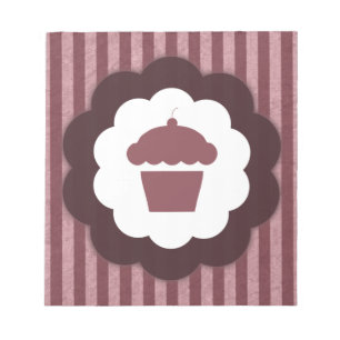 Bloc-note vintage de cupcake