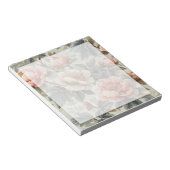 Bloc-note Vintage élégant floral (Incliné)