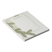 Bloc-note Vintage Elégant Pine Green Déco Noël (Incliné)