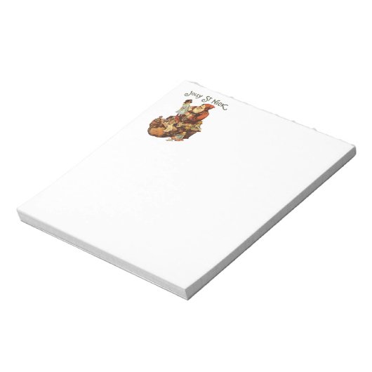 Bloc-note Vintage Jolly St. Nick (Tourné)