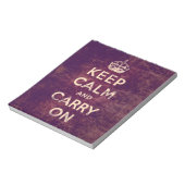 Bloc-note Vintage keep calm and carry on (Tourné)