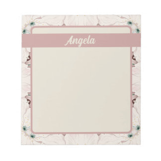 Bloc-note Vintage Magnolia Floral Ephemera Motif