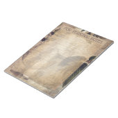 Bloc-note Vintage olivier antique éphémère abstrait (Incliné)