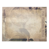 Bloc-note Vintage olivier antique éphémère abstrait (Devant)