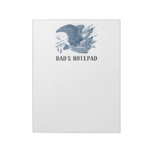 Bloc-note Vintage Patriotique hurlant Aigle USA Flag Flèches