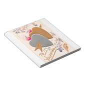 Bloc-note Vintage Silver & Gold Hearts Valentine Postcard (Incliné)