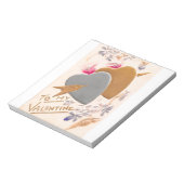 Bloc-note Vintage Silver & Gold Hearts Valentine Postcard (Tourné)