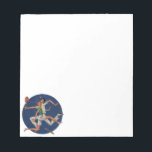 Bloc-note Vintage Sports, Tennis Players Crash with Rackets<br><div class="desc">Vintage illustration sports humor image featuring two funny tennis players crashing into each other.</div>