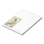 Bloc-note Vintage Victorian Valentine's Day, Girl with Roses (Tourné)