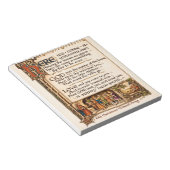 Bloc-note Vintage Wassail Song Illuminated Manuscript Art  (Incliné)