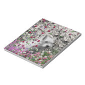 Bloc-note Violet en Fleurs - Chien blanc Westie (Tourné)