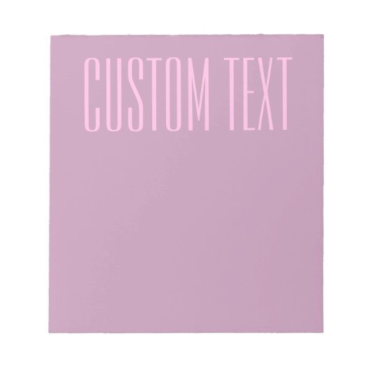 Bloc-note Violet pastel et rose clair | Texte éditable moder (Devant)