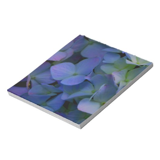 Bloc-note Violet violet rose bleu hydrangée fleurie (Tourné)