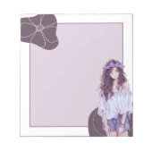 Bloc-note Violet Violet Violet Simple mignon Anime Boho Bloc (Devant)