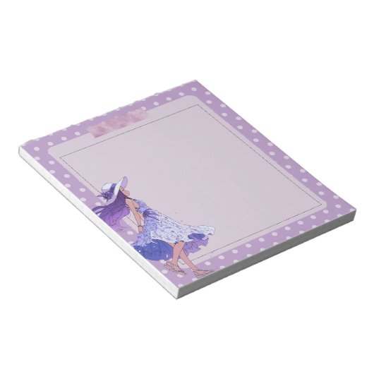 Bloc-note Violet Violet Violet Simple mignon Anime Boho Bloc (Incliné)