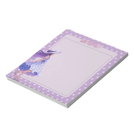Bloc-note Violet Violet Violet Simple mignon Anime Boho Bloc (Tourné)