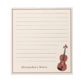Bloc-note Violon acoustique (Devant)