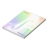 Bloc-note Violon arc-en-ciel (Tourné)