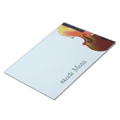 Bloc-note Violon de musique classique bleue (Incliné)