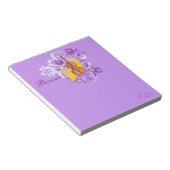 Bloc-note Violon floral torse violet petit bec Pad (Incliné)