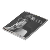 Bloc-note Virginia Woolf W/Zebra Stripes Writing Quote (Tourné)