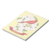 Bloc-note Virginie State Cardinal Bird and Dogwood Flower (Tourné)
